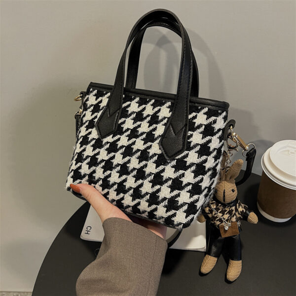 حقائب اليد المحمولة من Fashion Houndstooth Howder Foulder Boods حقائب اليد لجميع المباريات - Image 7