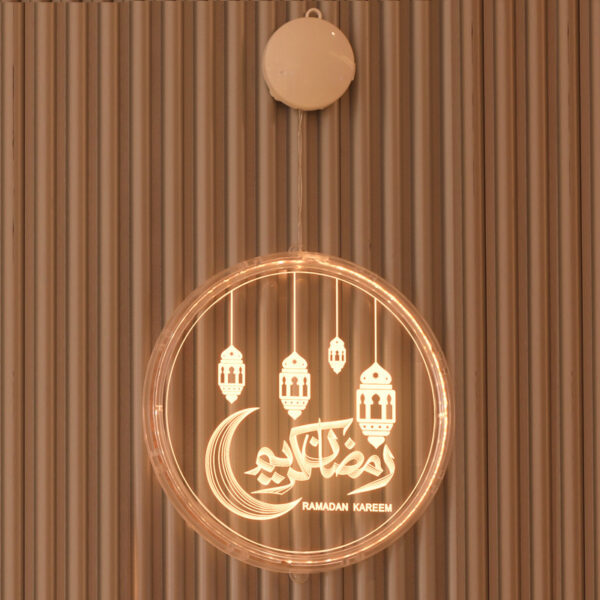 LED مصباح ليد هلال رمضان القابل للتعليق أجواء رمضانية - Image 2